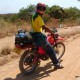 Alex sur la moto à Mbeya